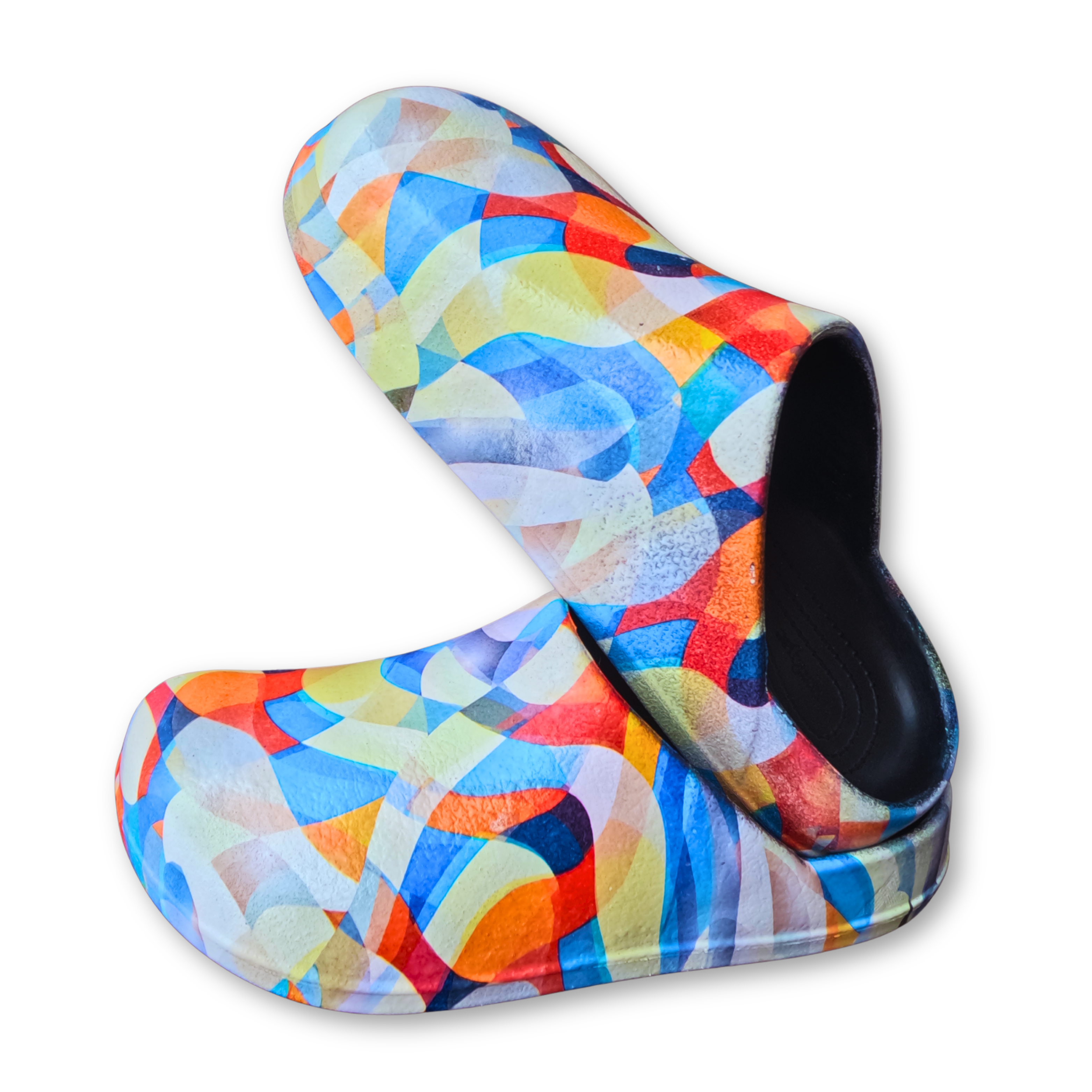 Kaleido-Walk Clogs – Walk with Vibrant Confidence!