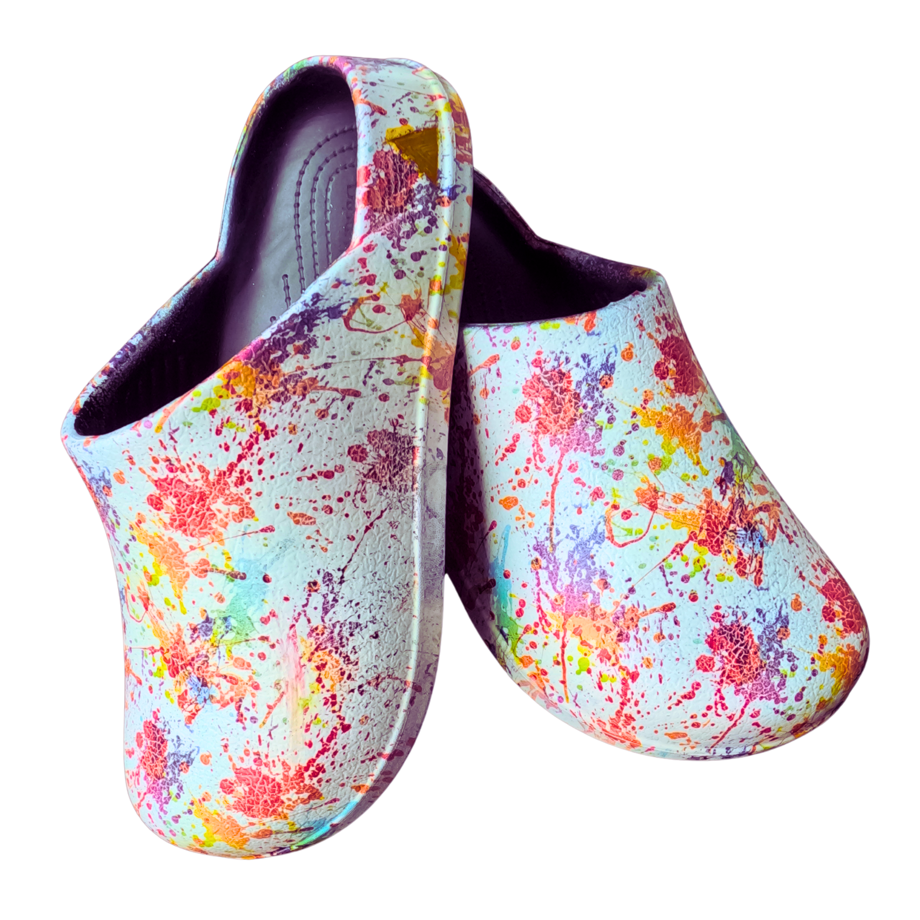 Splash & Dash Clogs β Inspired by Paint Splatter Art